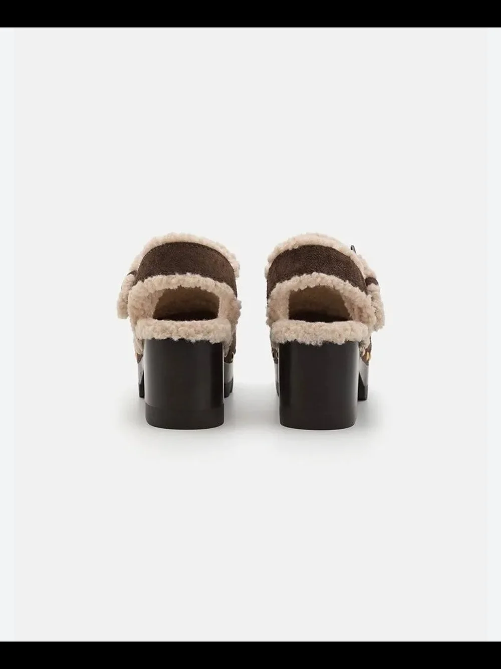 Tory Burch Shearling Lug Sole Clog (70mm) Size 9 NEW